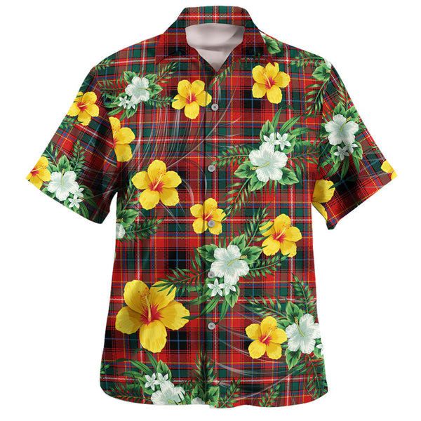 Innes Red Modern Clan Badge Tartan Hawaiian Shirt Summer Vibes Style