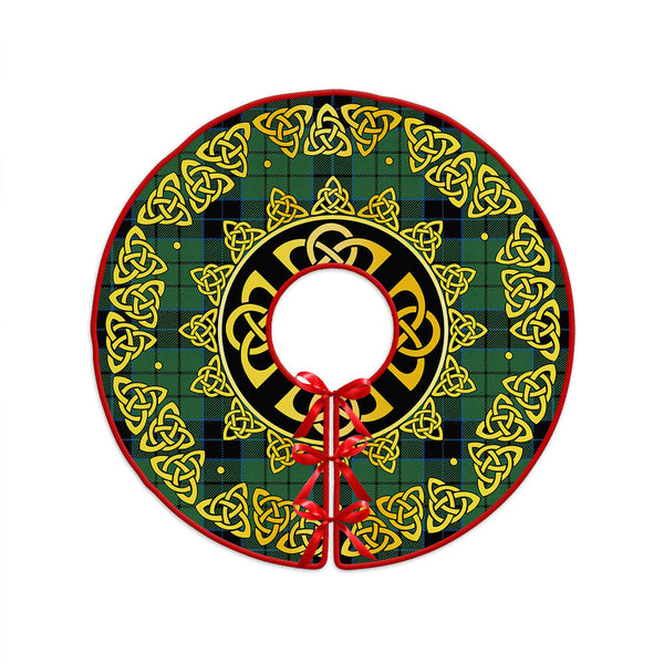 Innes (Georgina) Clan Badge Tartan Christmas Tree Skirt Golden Celtic Heritage
