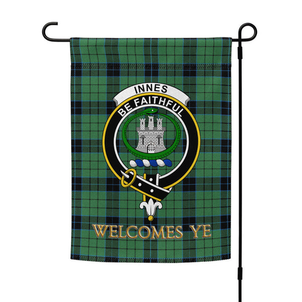 Innes (Georgina) Clan Badge Tartan Garden Flag