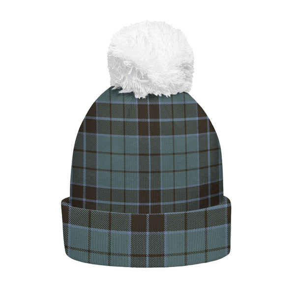 Innes (Georgina) Weathered Clan Badge Tartan Bobble Beanie Hat