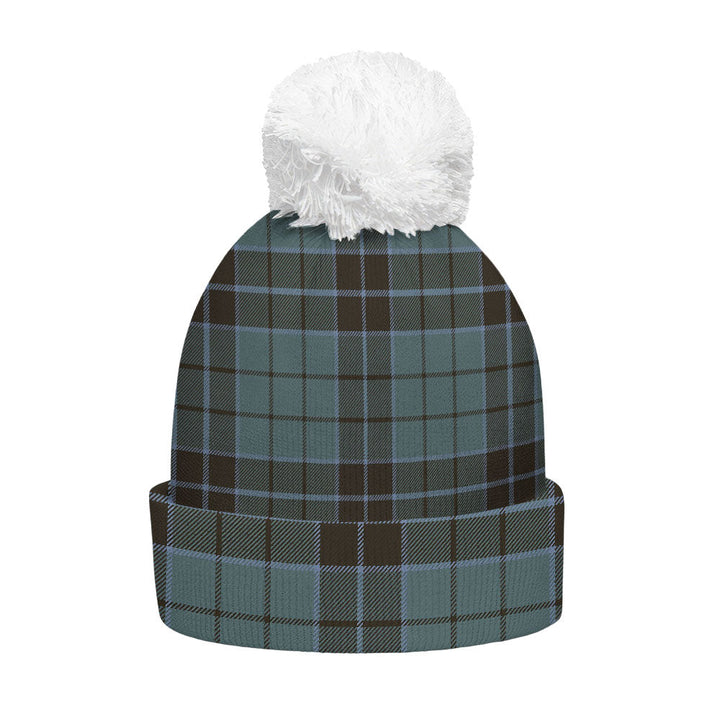Innes (Georgina) Weathered Clan Badge Tartan Bobble Beanie Hat