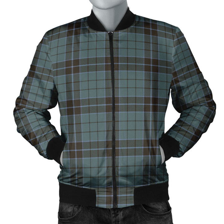 Innes (Georgina) Weathered Clan Badge Tartan Bomber Jacket