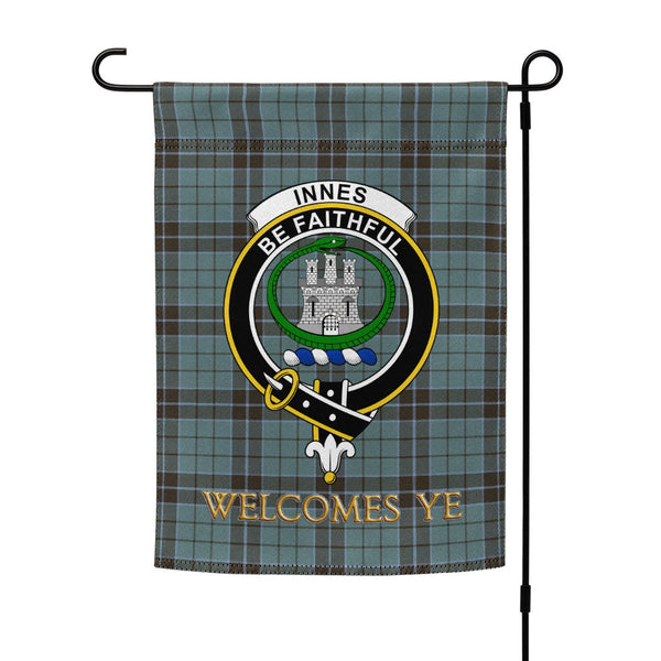 Innes (Georgina) Weathered Clan Badge Tartan Garden Flag