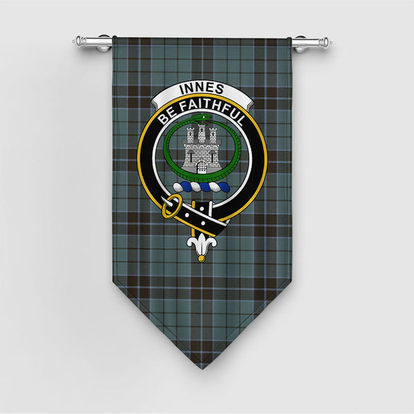Innes (Georgina) Weathered Clan Badge Tartan Gonfalon