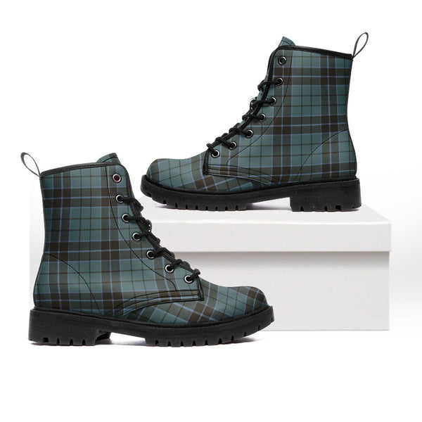 Innes (Georgina) Weathered Clan Badge Tartan Leather Boots