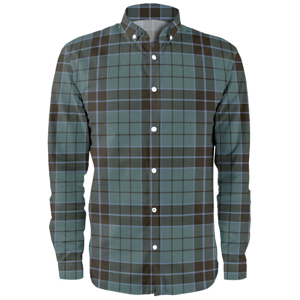 Innes (Georgina) Weathered Clan Badge Tartan Long Sleeve Shirt