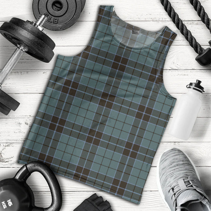 Innes (Georgina) Weathered Clan Badge Tartan Men Tank Top
