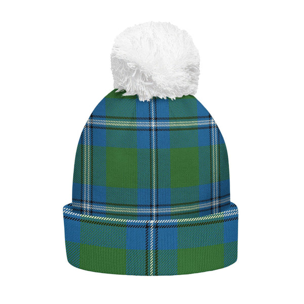 Irvine Ancient Clan Badge Tartan Bobble Beanie Hat