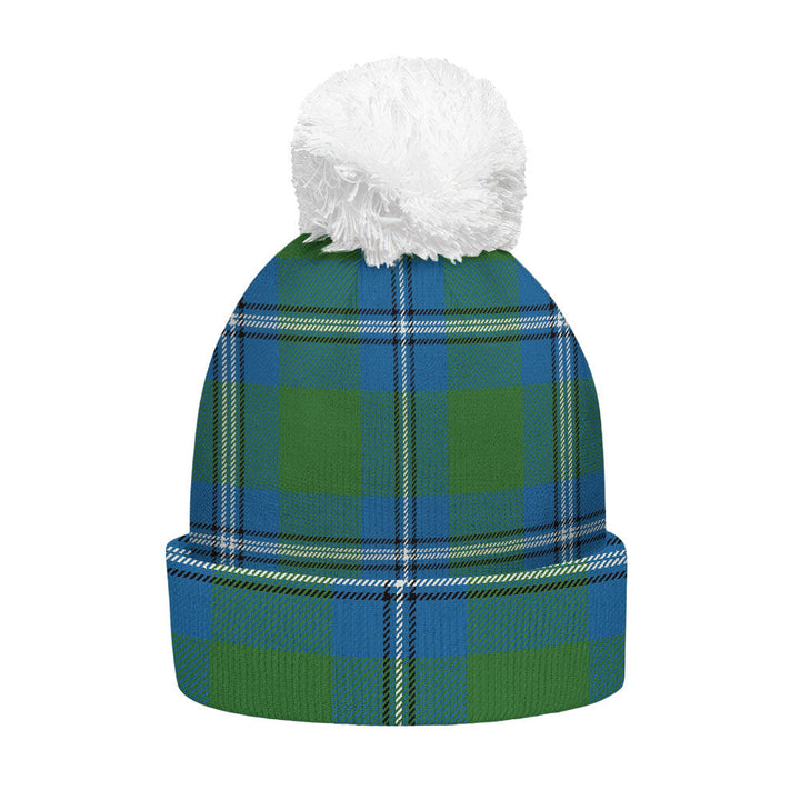 Irvine Ancient Clan Badge Tartan Bobble Beanie Hat