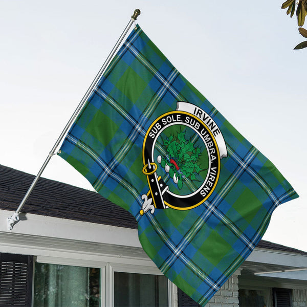 Irvine Ancient Clan Badge Tartan House Flag