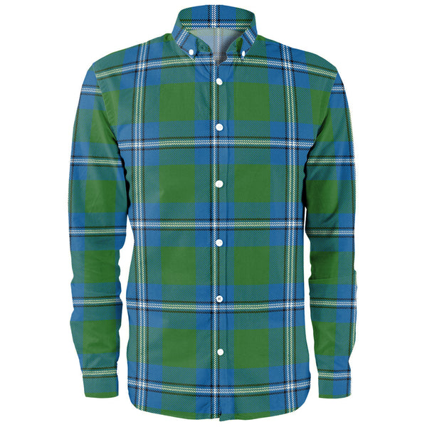 Irvine Ancient Clan Badge Tartan Long Sleeve Shirt