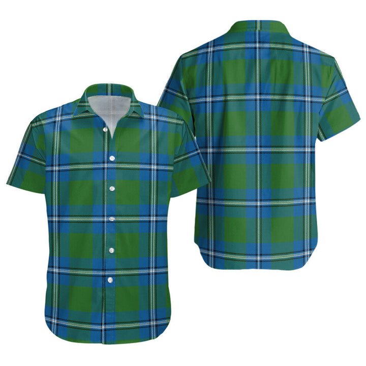 Irvine Ancient Clan Badge Tartan Short Sleeve Shirt