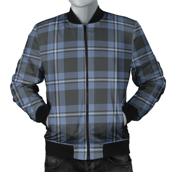 Irvine Weathered Clan Badge Tartan Bomber Jacket