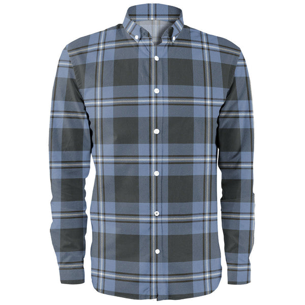 Irvine Weathered Clan Badge Tartan Long Sleeve Shirt