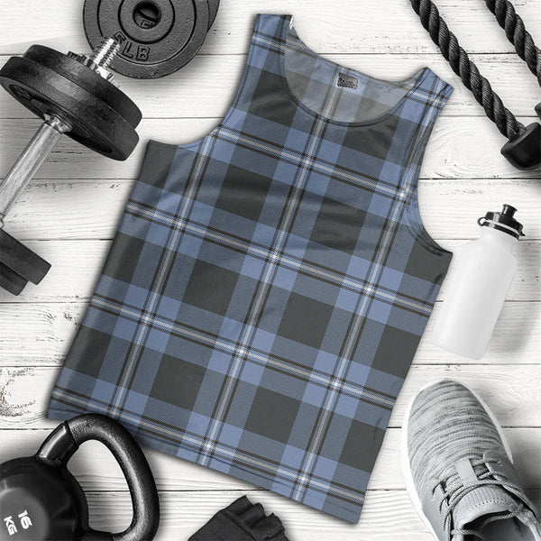 Irvine Weathered Clan Badge Tartan Men Tank Top