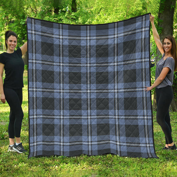 Irvine Weathered Clan Badge Tartan Premium Quilt