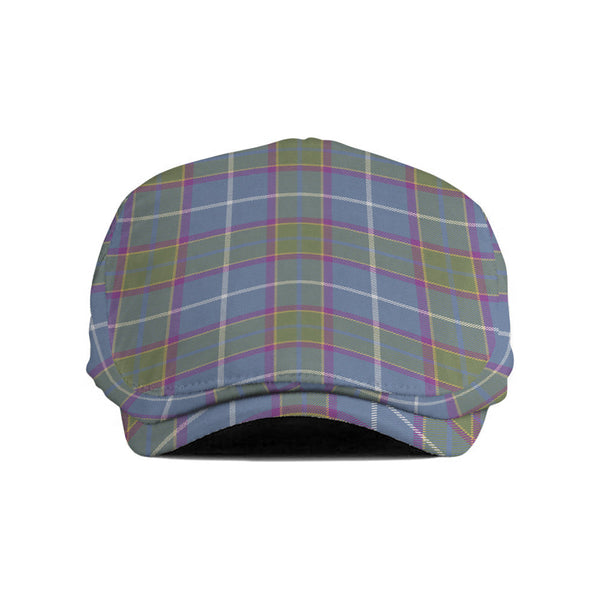 Isle of Man Manx Laxey Blue Weathered Tartan Jeff Cap