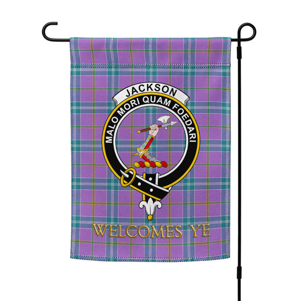 Jackson Ancient Clan Badge Tartan Garden Flag