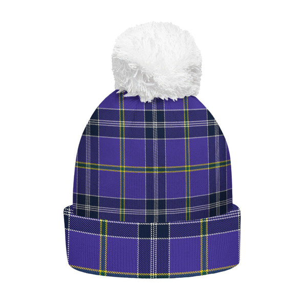 Jackson Modern Clan Badge Tartan Bobble Beanie Hat