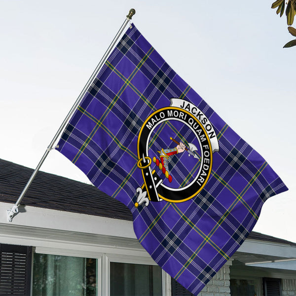 Jackson Modern Clan Badge Tartan House Flag