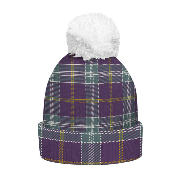 Jackson Weathered Clan Badge Tartan Bobble Beanie Hat