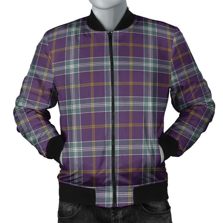 Jackson Weathered Clan Badge Tartan Bomber Jacket