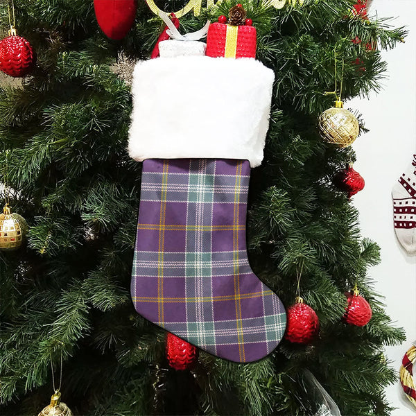 Jackson Weathered Clan Badge Tartan Christmas Stocking