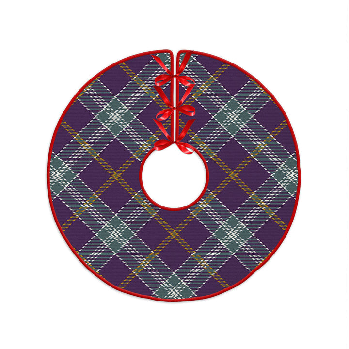 Jackson Weathered Clan Badge Tartan Christmas Tree Skirt