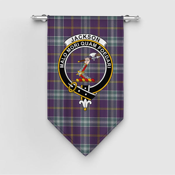 Jackson Weathered Clan Badge Tartan Gonfalon