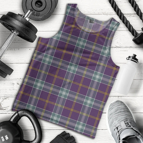 Jackson Weathered Clan Badge Tartan Men Tank Top