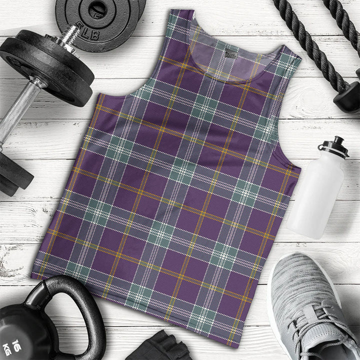 Jackson Weathered Clan Badge Tartan Men Tank Top