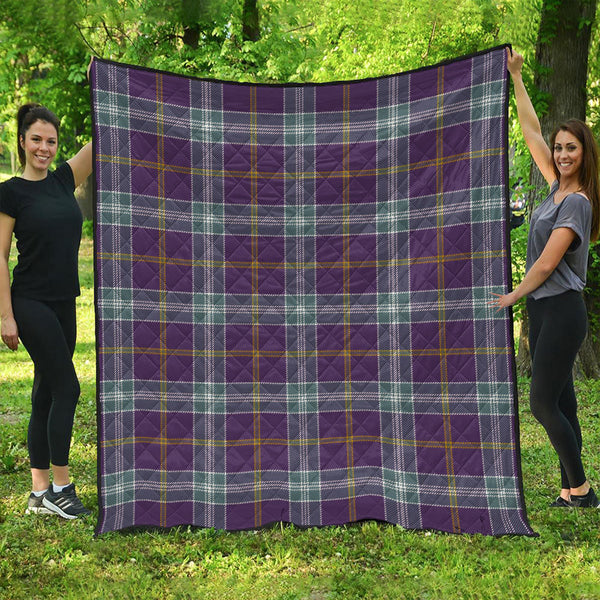 Jackson Weathered Clan Badge Tartan Premium Quilt