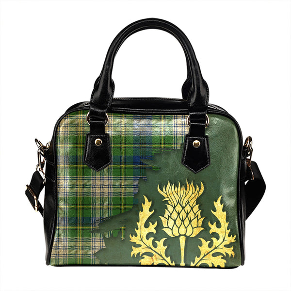 Johnstone Dress (Johnson Dress) Modern Tartan Shoulder Handbag Thistle Oldest Style