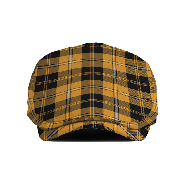 Johnstone Orange Black (Johnson Orange Black) Weathered Tartan Jeff Cap