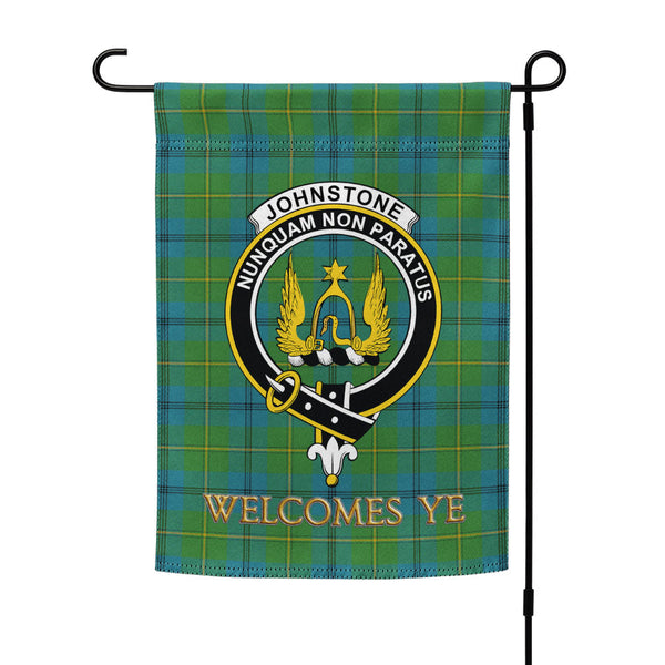 Johnstone (Johnson) Ancient Clan Badge Tartan Garden Flag