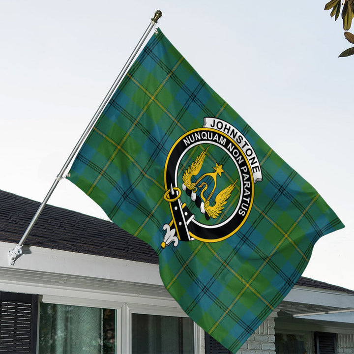 Johnstone (Johnson) Ancient Clan Badge Tartan House Flag