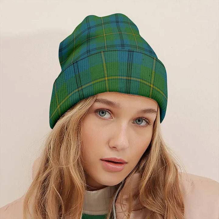 Johnstone (Johnson) Ancient Clan Badge Tartan Knitted Beanie