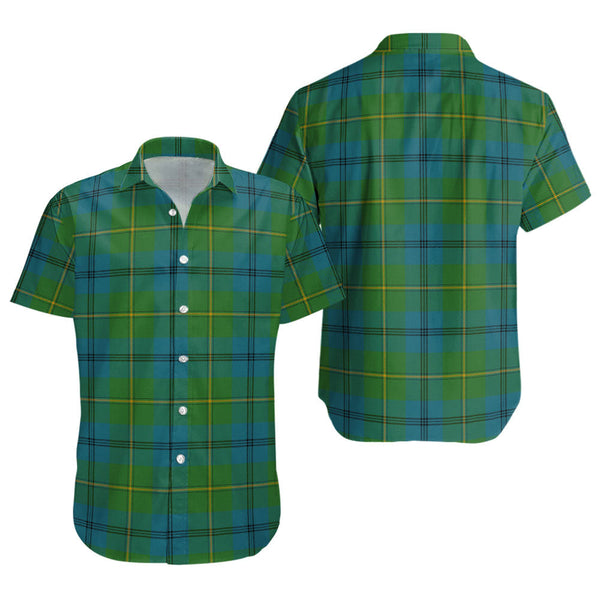 Johnstone (Johnson) Ancient Clan Badge Tartan Short Sleeve Shirt