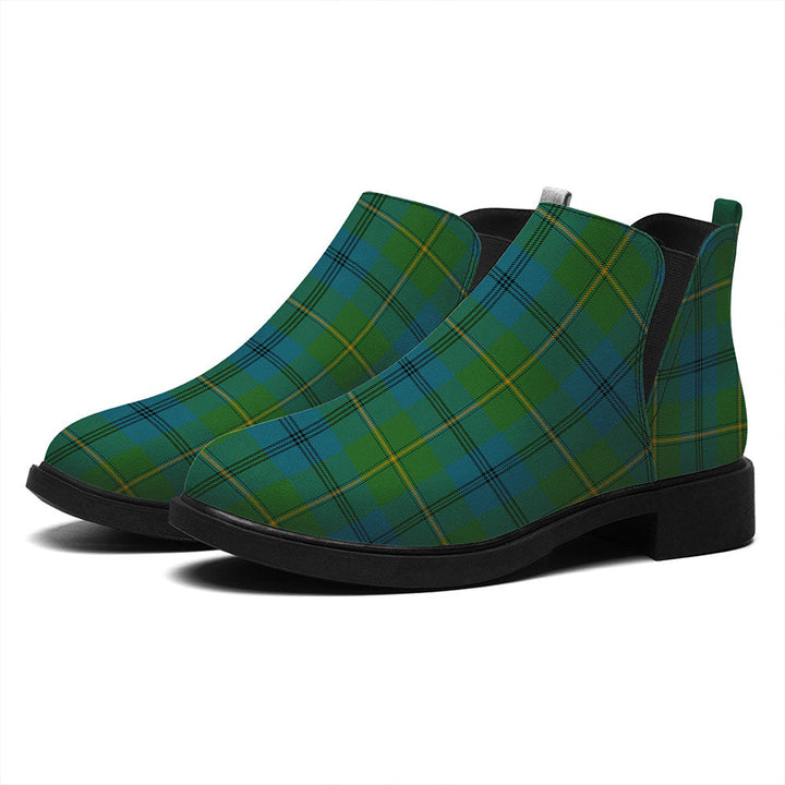 Johnstone (Johnson) Ancient Tartan Flat Ankle Boots
