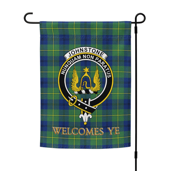 Johnstone (Johnson) Modern Clan Badge Tartan Garden Flag