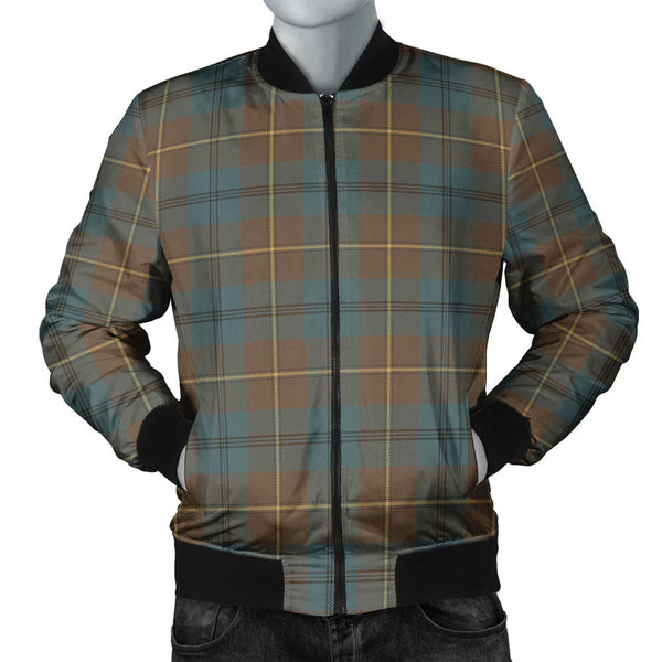 Johnstone (Johnson) Weathered Clan Badge Tartan Bomber Jacket