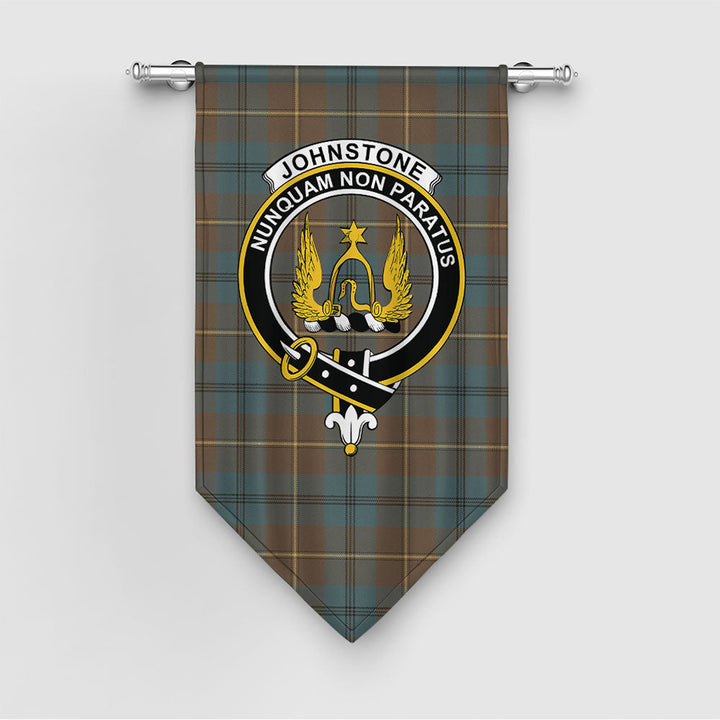 Johnstone (Johnson) Weathered Clan Badge Tartan Gonfalon