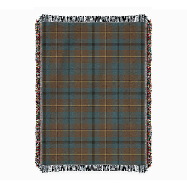 Johnstone (Johnson) Weathered Clan Badge Tartan Woven Blanket