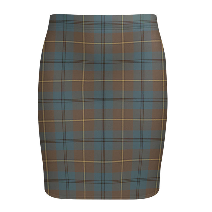 Johnstone (Johnson) Weathered Tartan Fitted Skirt