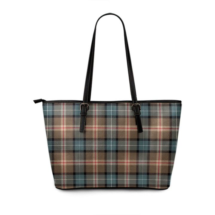 Jones 2 Weathered Tartan Leather Tote Bag