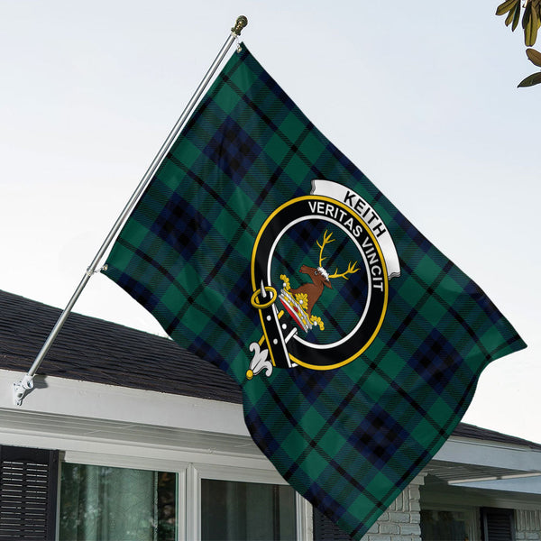 Keith (Austin) Modern Clan Badge Tartan House Flag