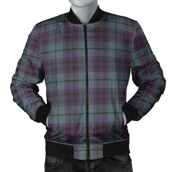 Keith (Austin) Weathered Clan Badge Tartan Bomber Jacket
