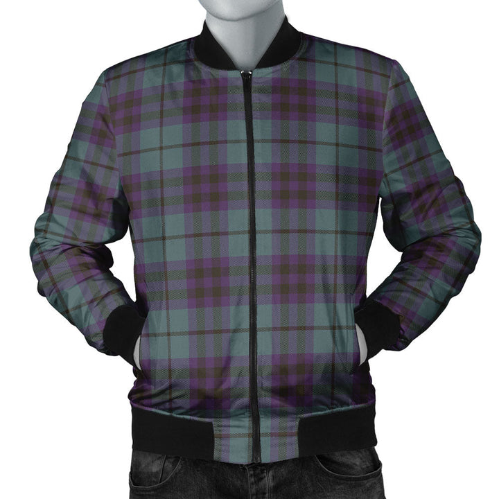 Keith (Austin) Weathered Clan Badge Tartan Bomber Jacket