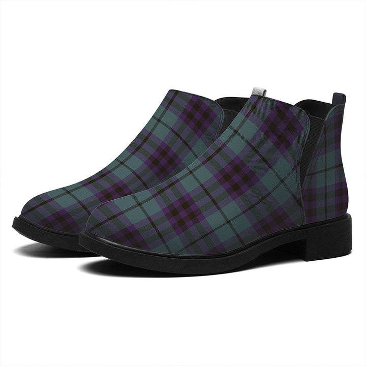 Keith (Austin) Weathered Tartan Flat Ankle Boots