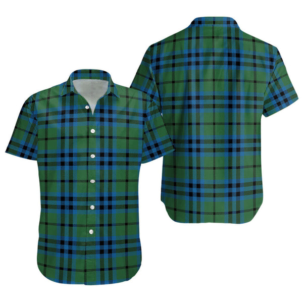 Keith (Marshall) Ancient Clan Badge Tartan Short Sleeve Shirt